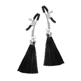 Зажимы на соски «Прищепки» с кисточками из шелка