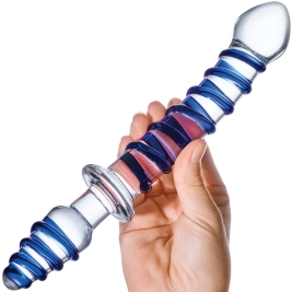 Фаллос из стекла Glas 10" Mr. Swirly Double